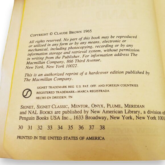 Manchild in the Promised Land Claude Brown Vintage Paperback Biography Memoir - Picture 5 of 14